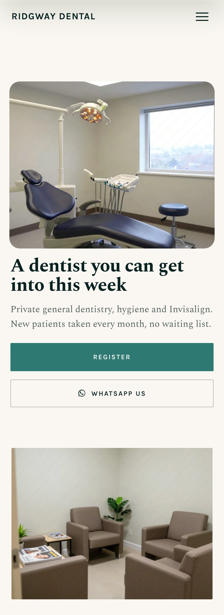An example website for a practice